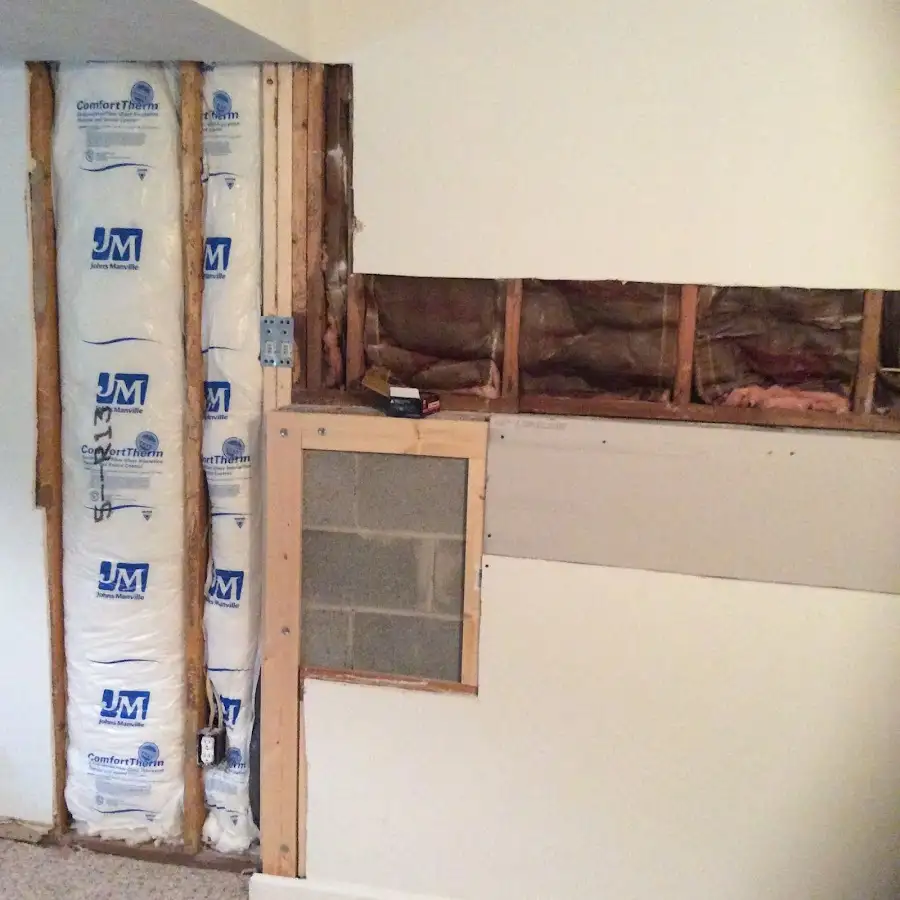 Wall insulation replacement during Odor Removal & Deodorization in Fair Lawn